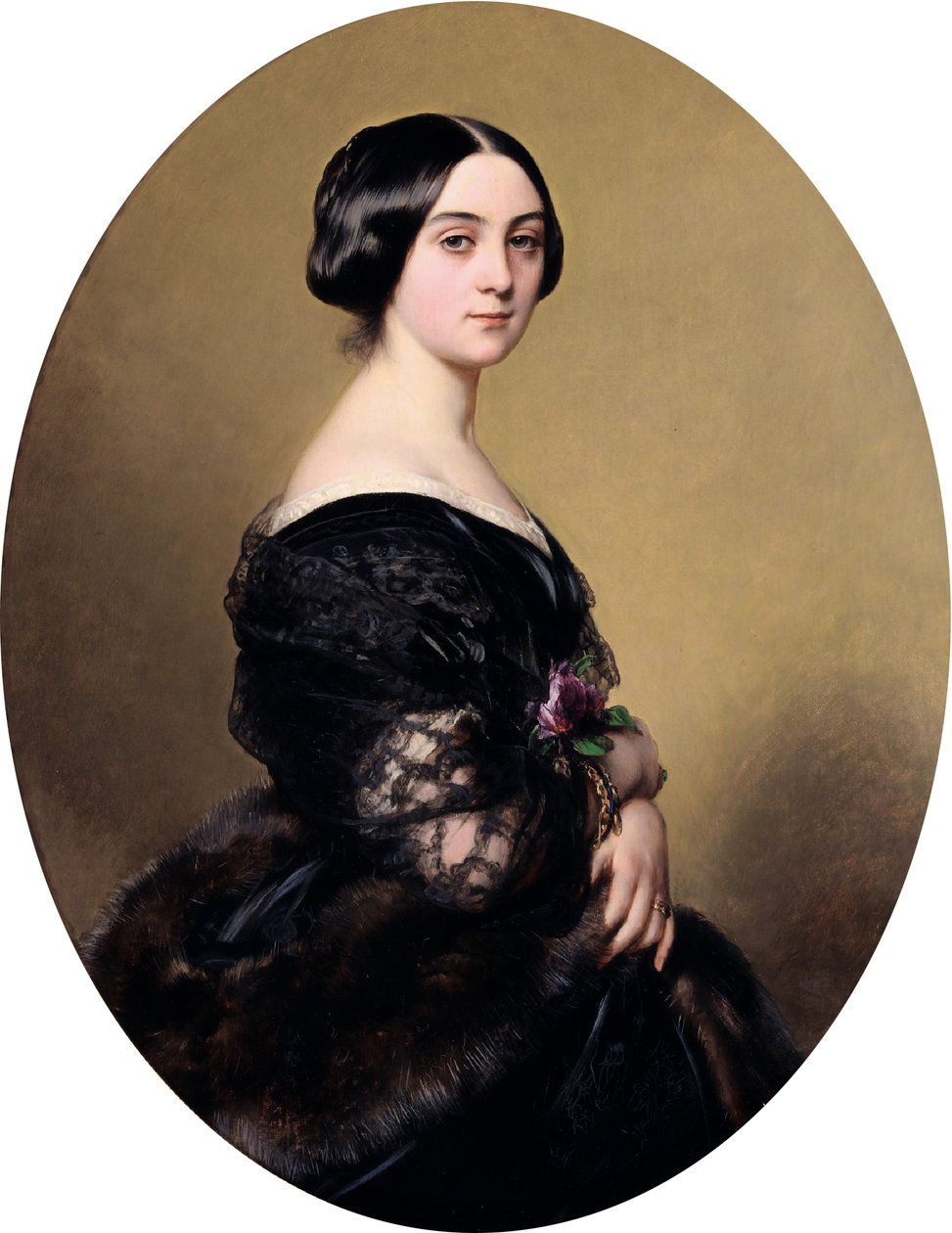 Baronesse Henri Hottinguer af Franz Xaver Winterhalter