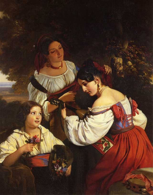 Italiensk genre scene af Franz Xaver Winterhalter