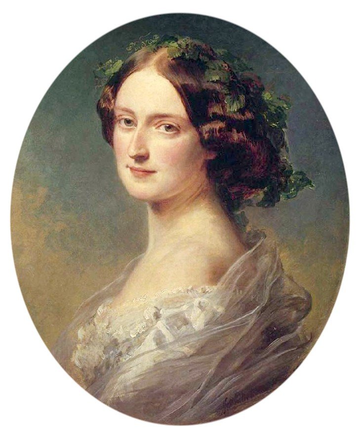 Lady Clementina Augusta Wellington Child-Villiers af Franz Xaver Winterhalter