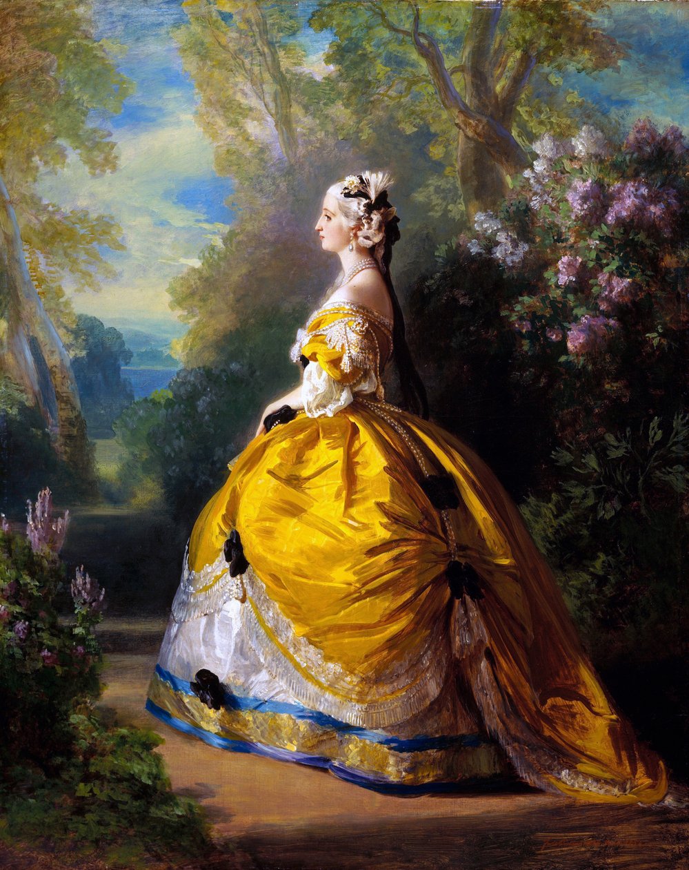 Limpératrice Eugénie à la Marie-Antoinette af Franz Xaver Winterhalter