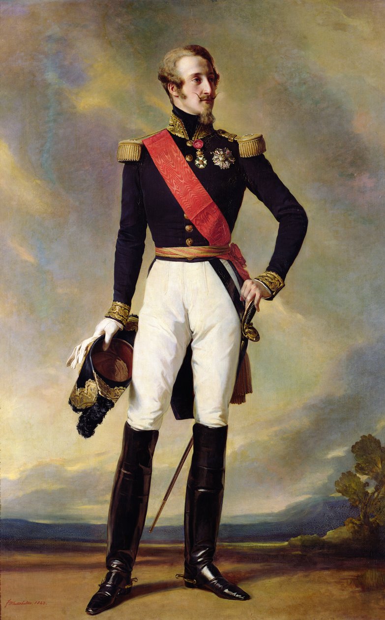 Louis-Charles-Philippe af Orleans (1814-96) hertug af Nemours, 1843 af Franz Xaver Winterhalter