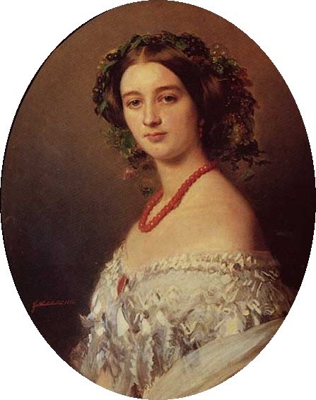 Maria Louise de Wagram Prinsesse af Murat af Franz Xaver Winterhalter