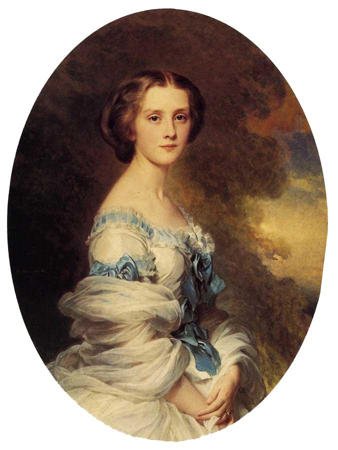 Melanie de Bussiere, grevinde Edmond de Pourtalès af Franz Xaver Winterhalter