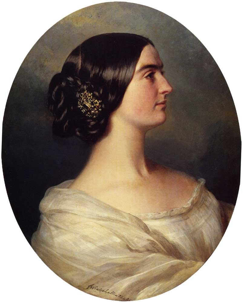 Portræt af Charlotte Stuart af Franz Xaver Winterhalter