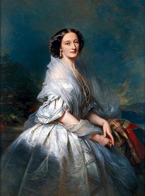 Portræt af Eliza Franciszka Krasiska, født Branicka af Franz Xaver Winterhalter