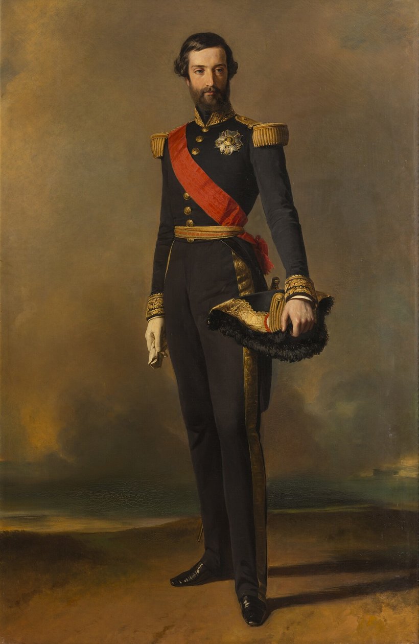 Portræt af François-Ferdinand-Philippe dOrléans, prins af Joinville af Franz Xaver Winterhalter