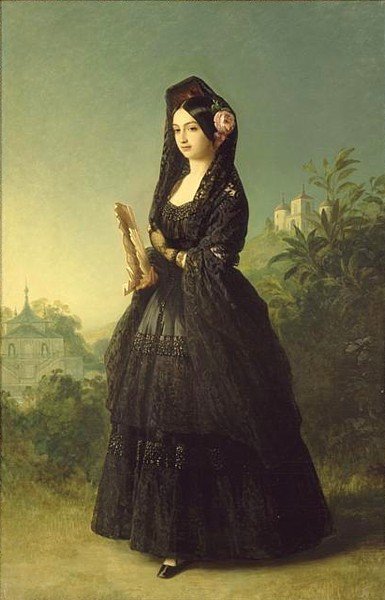Portræt af Infanta Luisa Fernanda af Franz Xaver Winterhalter