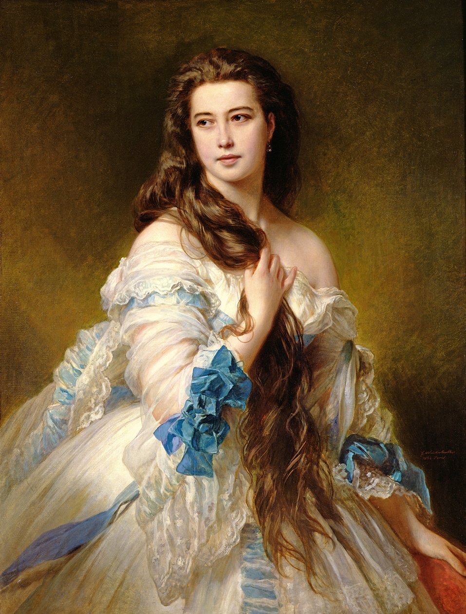 Portræt af Madame Rimsky-Korsakov (1833-78) født Varvara Dmitrievna Mergassov, 1864 af Franz Xaver Winterhalter
