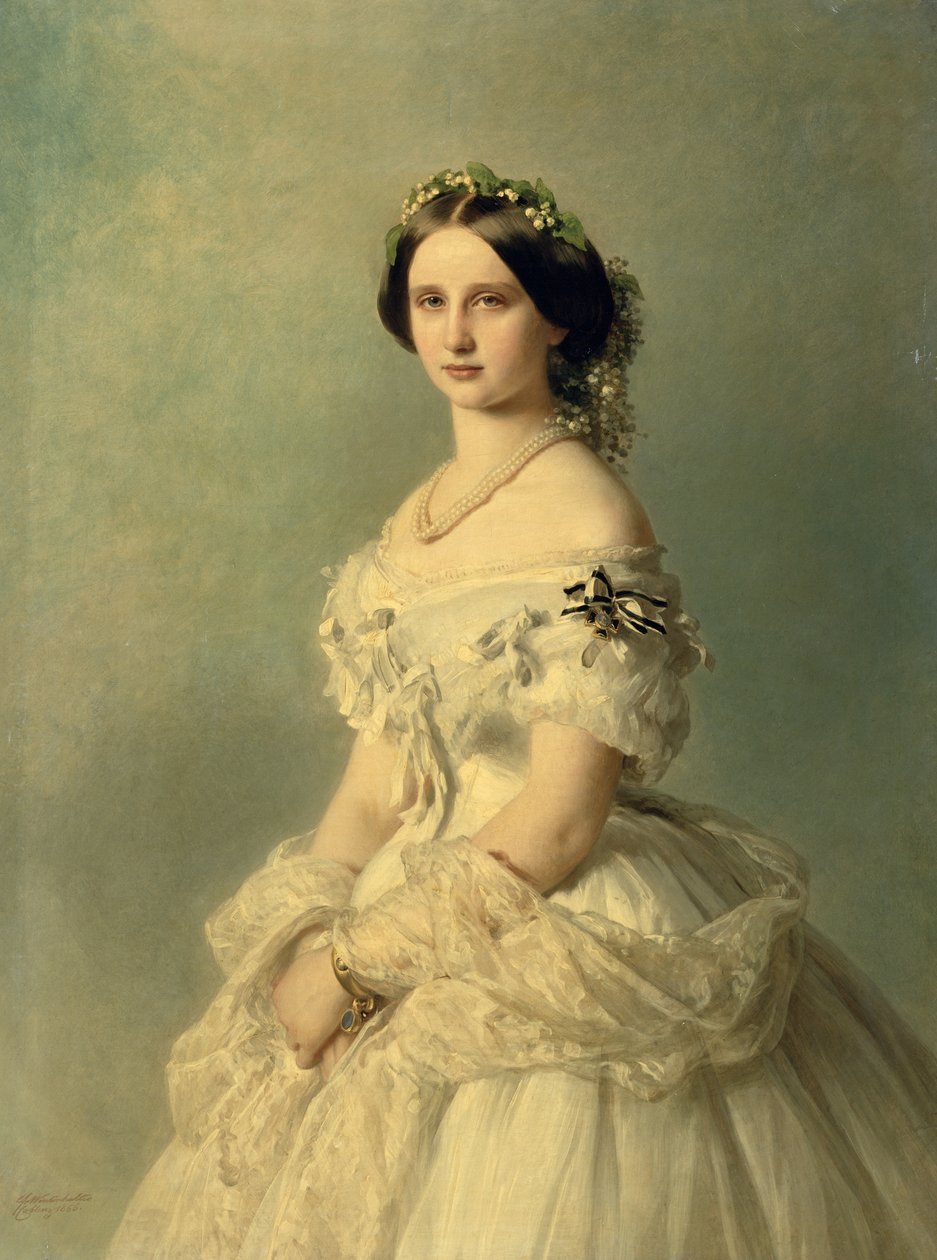 Portræt af prinsesse af Baden, 1856 af Franz Xaver Winterhalter