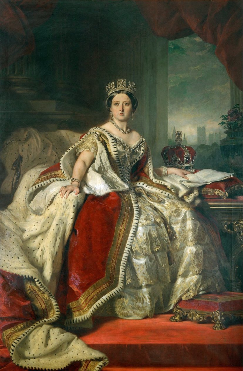 Portræt af dronning Victoria af Franz Xaver Winterhalter