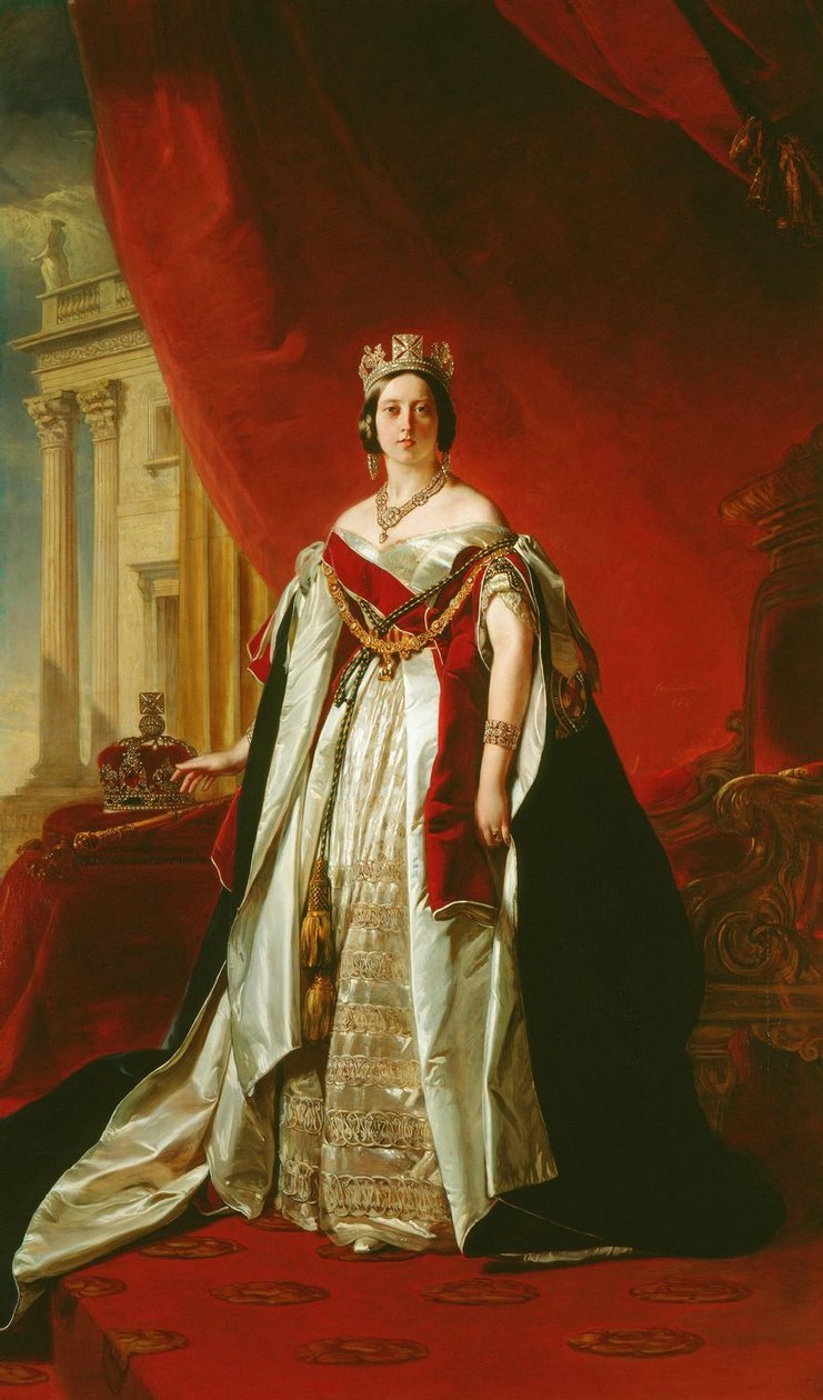 Portræt af Victoria i Det Forenede Kongerige af Franz Xaver Winterhalter