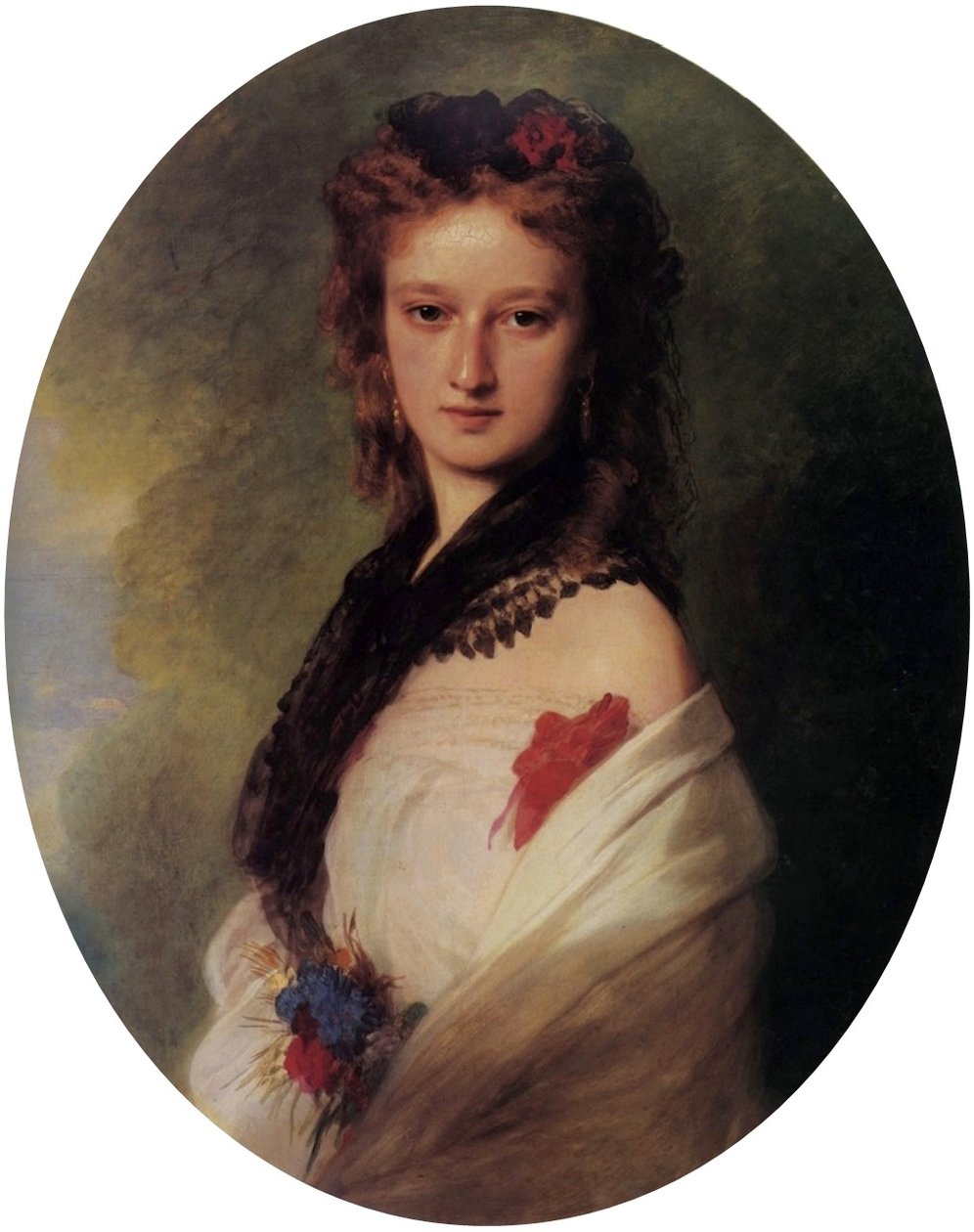 Portræt af Zofia Zamoyska, født Potocka af Franz Xaver Winterhalter