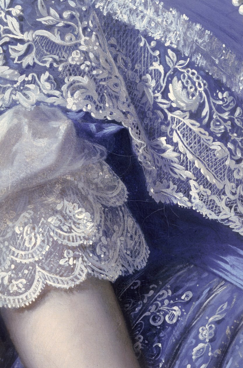 Portræt af en kvinde (detalje) (se 164366, 164367, 164369) af Franz Xaver Winterhalter