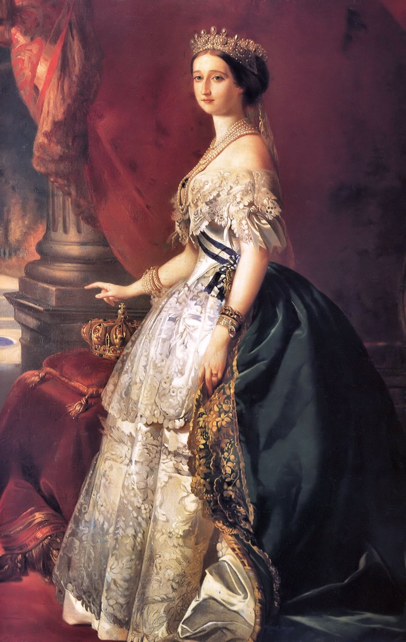 Portræt af kejserinde Eugénie af Franz Xaver Winterhalter