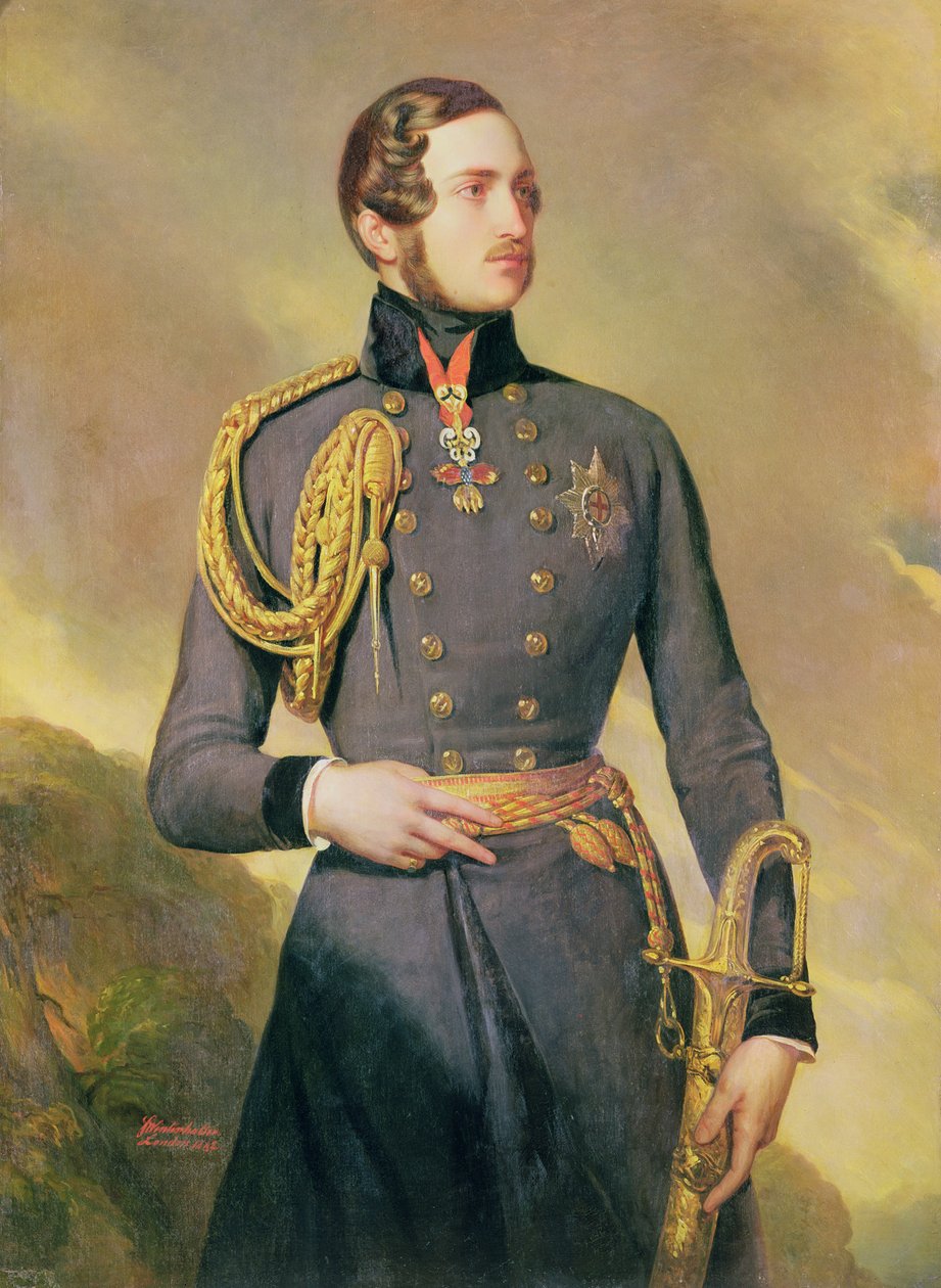 Portræt af prinsgemalen Albert af Sachsen-Coburg-Gotha (1819-1861), 1842 af Franz Xaver Winterhalter