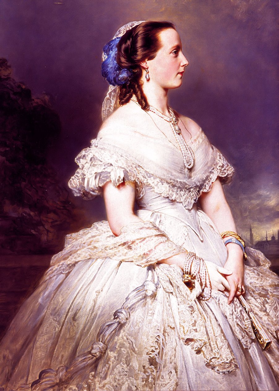 Portræt af dronning Maria Hendrika af Franz Xaver Winterhalter