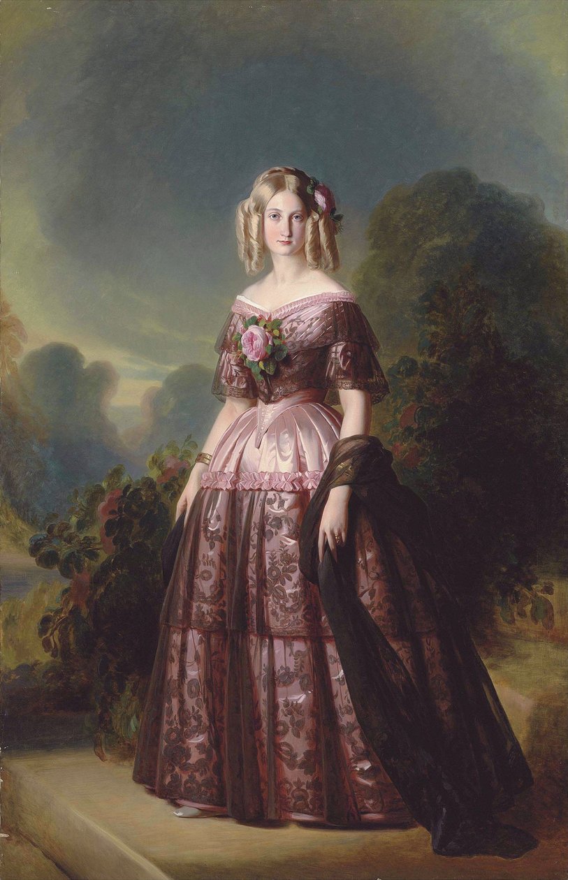 Prinsesse Maria Carolina Augusta af Bourbon af Franz Xaver Winterhalter
