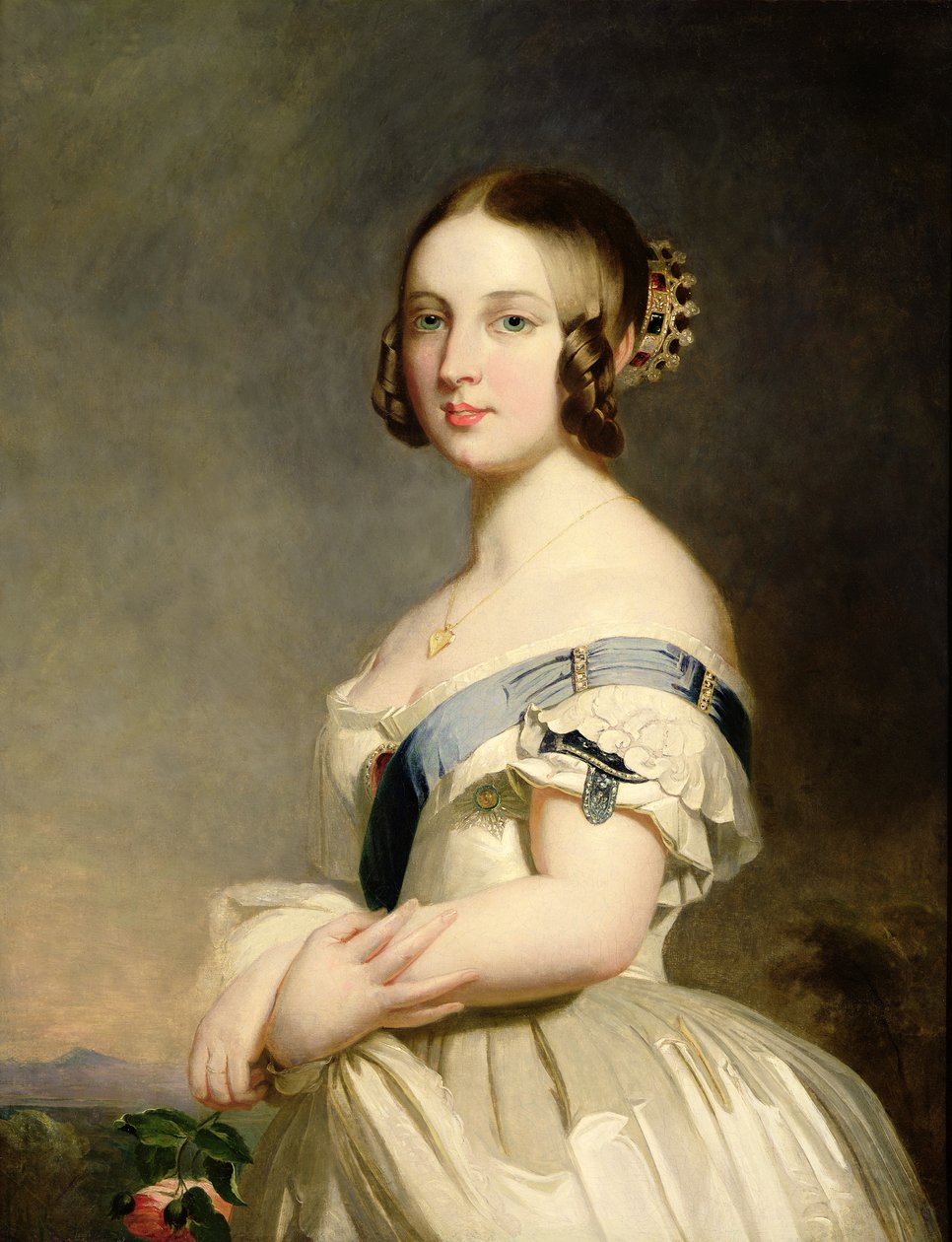 Dronning Victoria (1819-1901) (se også 15318 og 159010) af Franz Xaver Winterhalter