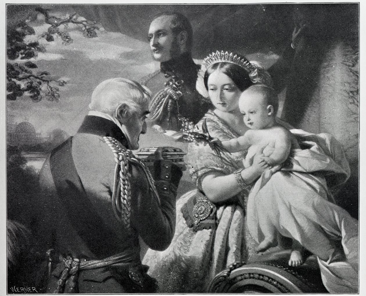 Den første maj 1851, graveret af Werner af Franz Xaver Winterhalter