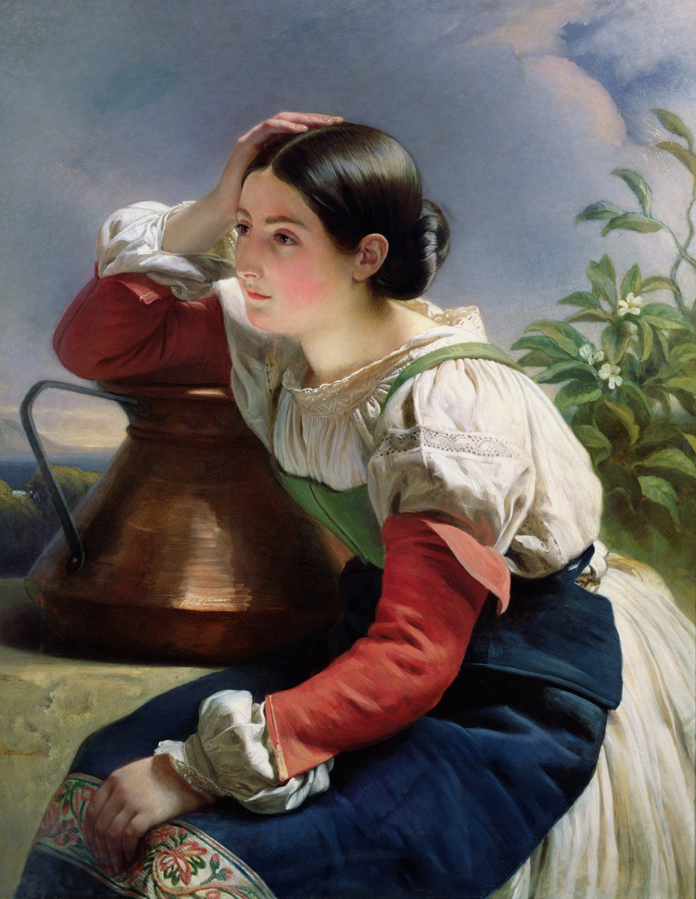 Ung italiener ved Brønden, ca. 1833-34 af Franz Xaver Winterhalter