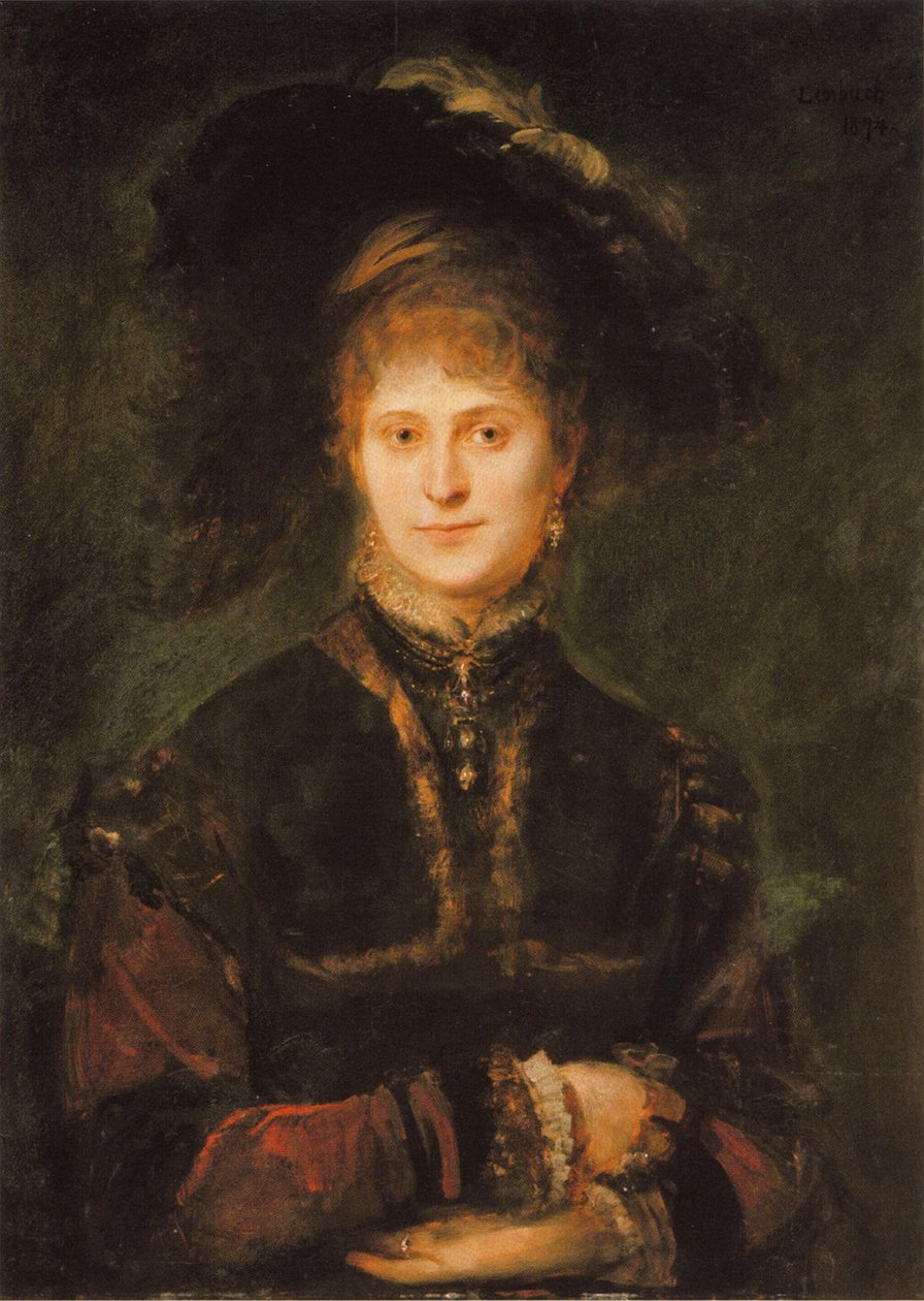 Magdalena Plach af Franz Seraph von Lenbach