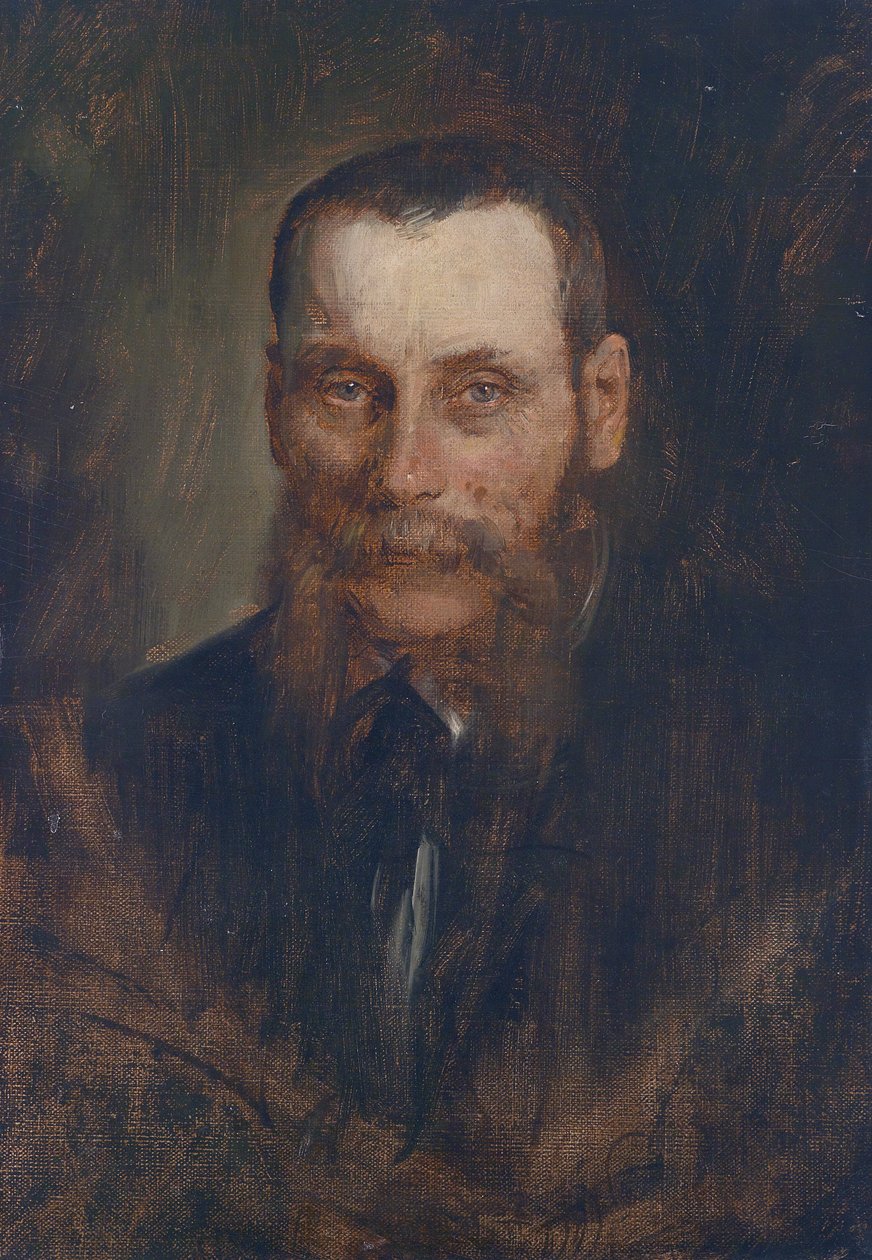 Portræt af den wienske kunsthandler Georg Plach af Franz Seraph von Lenbach
