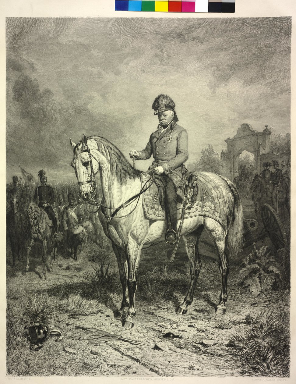 Joseph greve Radetzky af Radetz (radering) af Franz Adam