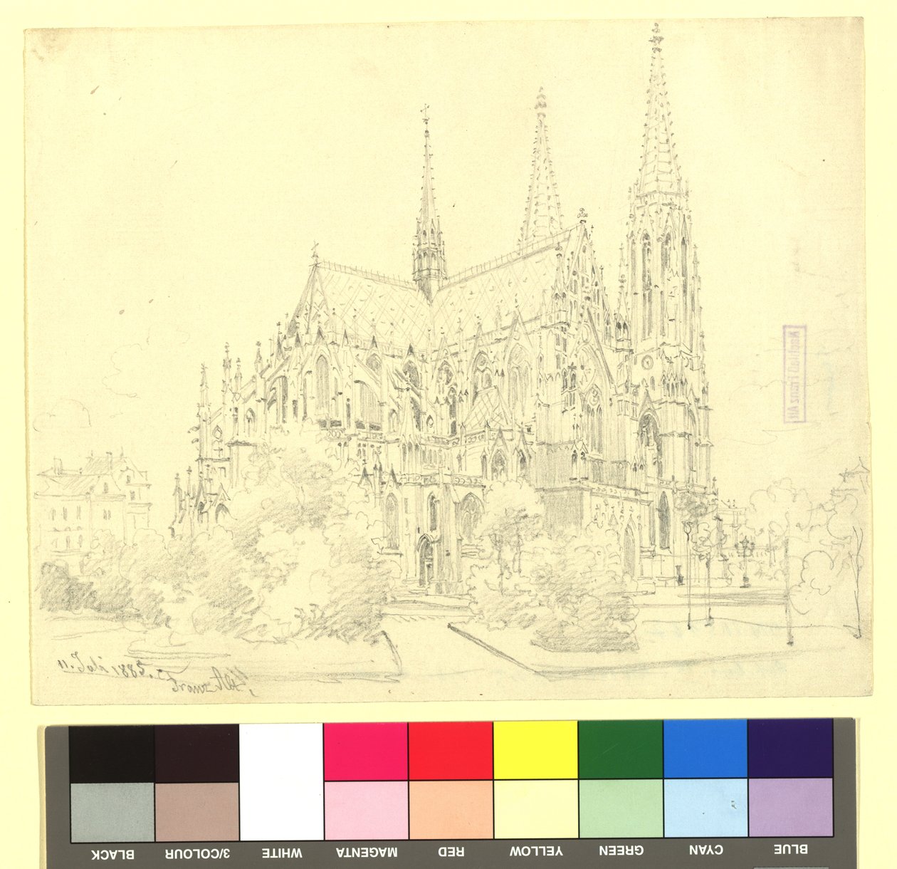 9. distrikt, Rooseveltplatz - Votivkirche (set mod koret) af Franz Alt