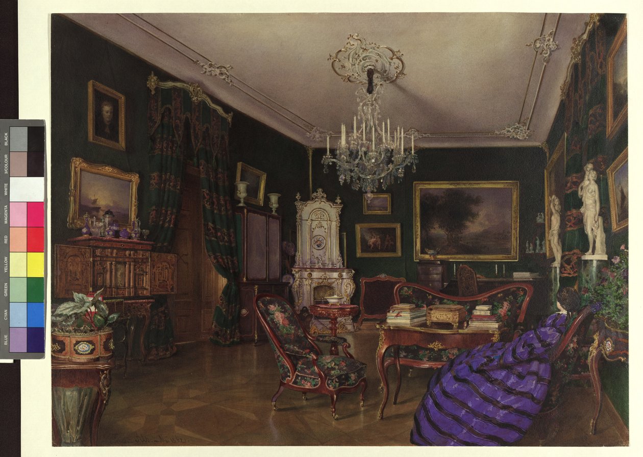 Grevinde Demblins salon i Hietzing af Franz Alt
