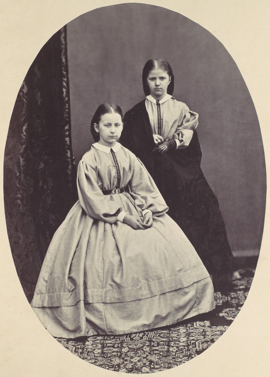 [Portræt af to piger], 1850