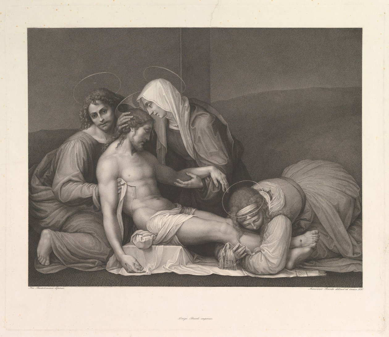Kristi klagesang, 1841. af Franz Anton Erich Moritz Steinla