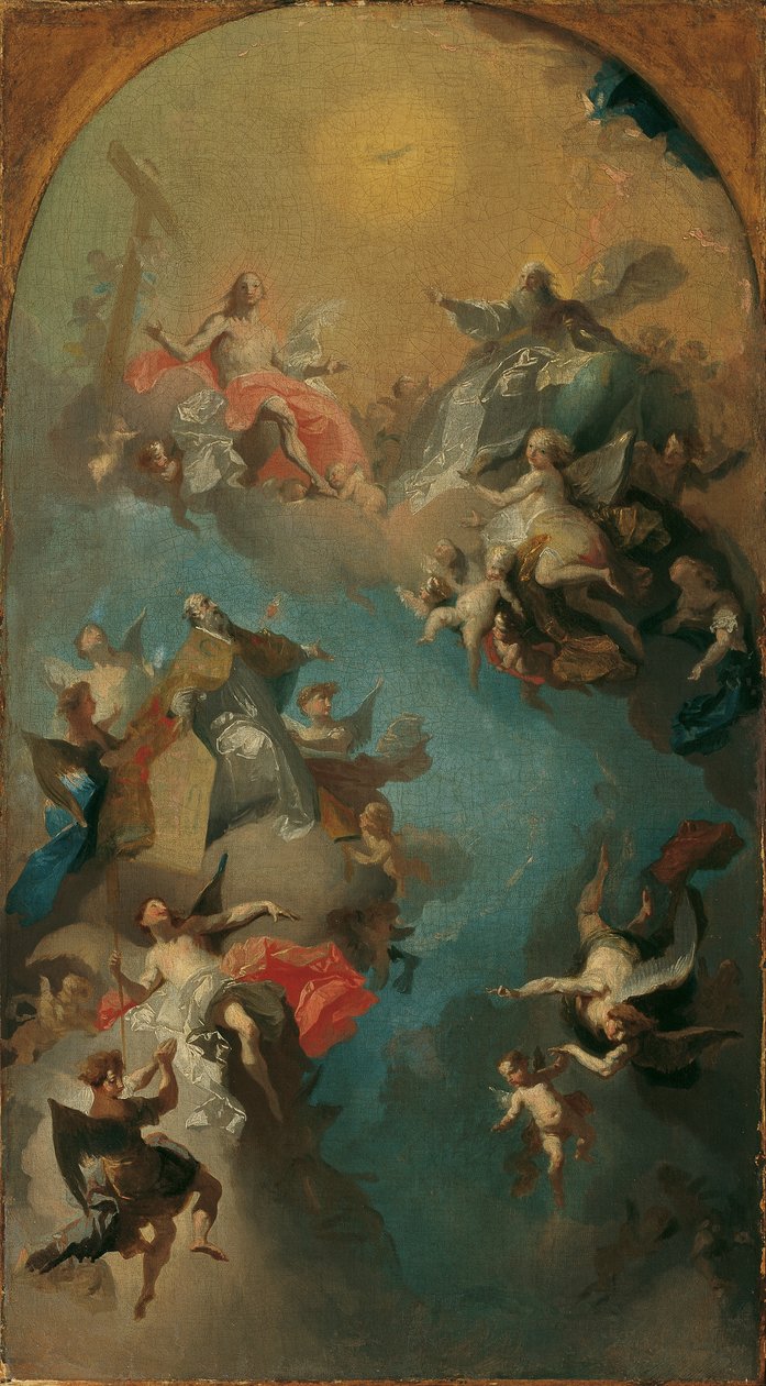 Sankt Augustins optagelse i himlen af Franz Anton Maulbertsch