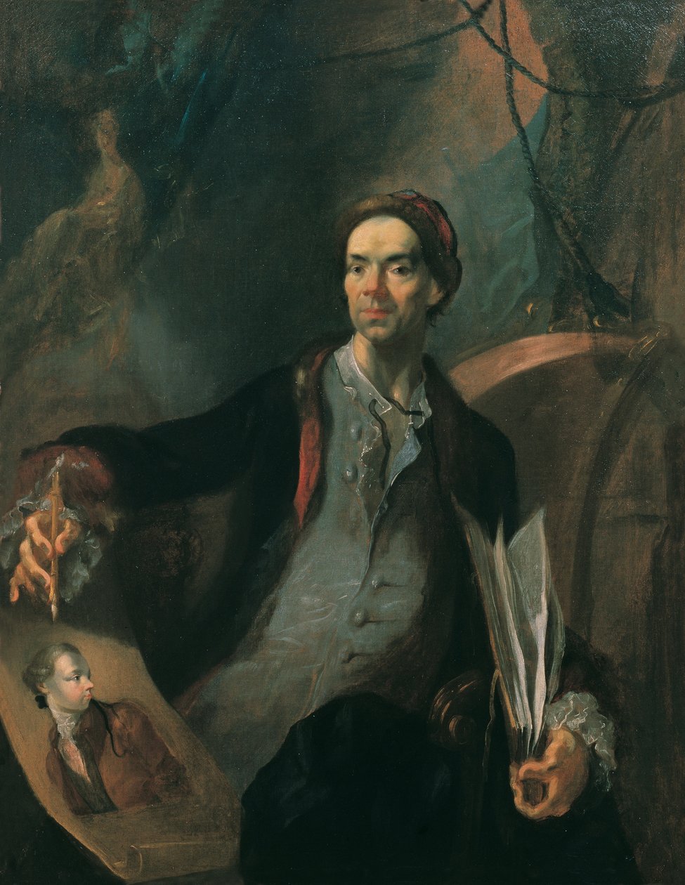 Selvportræt, ca 1767. af Franz Anton Maulbertsch