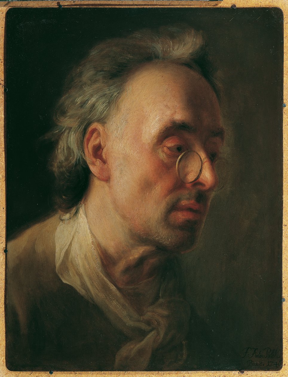 Portræt af kunstnerens far af Franz Anton Palko