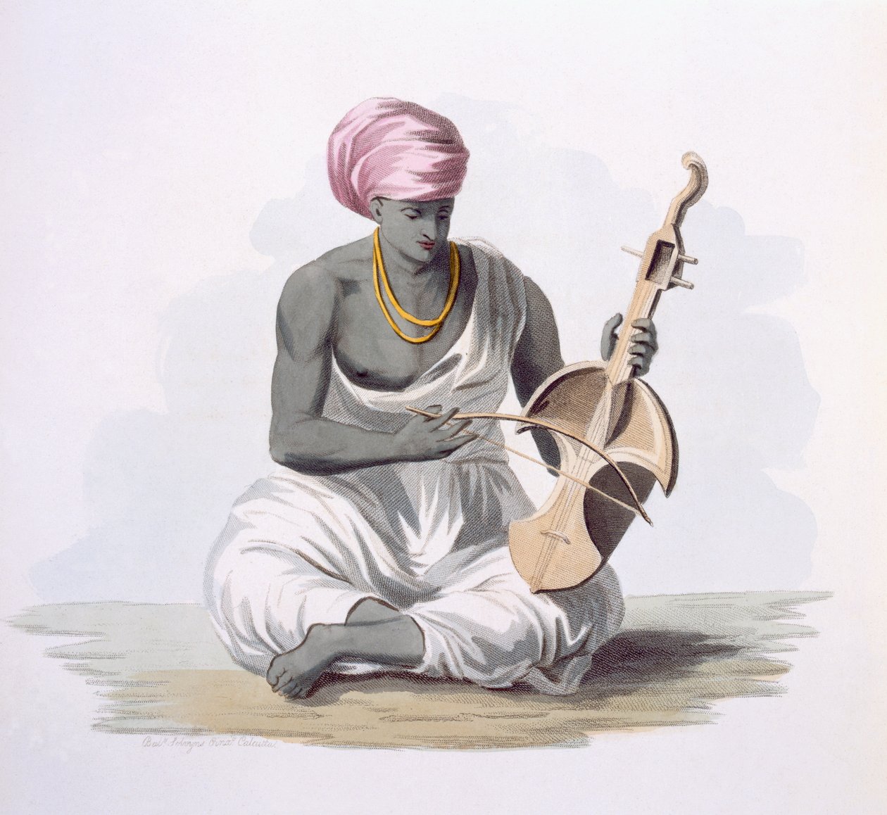 En Sarinda, eller Hindostan type violin, fra 