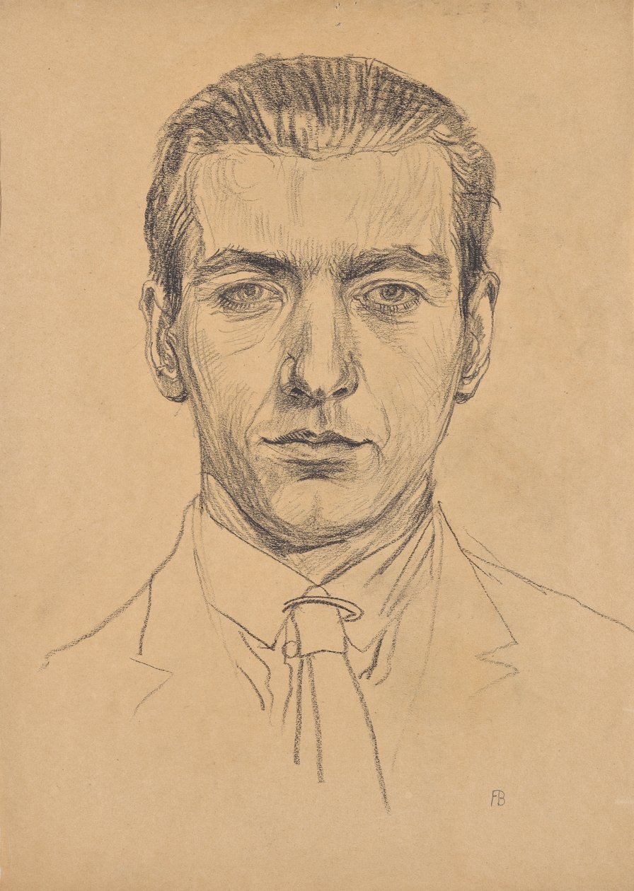 Portræt af Franz Barwig den Yngre af Franz Barwig d. Ä.