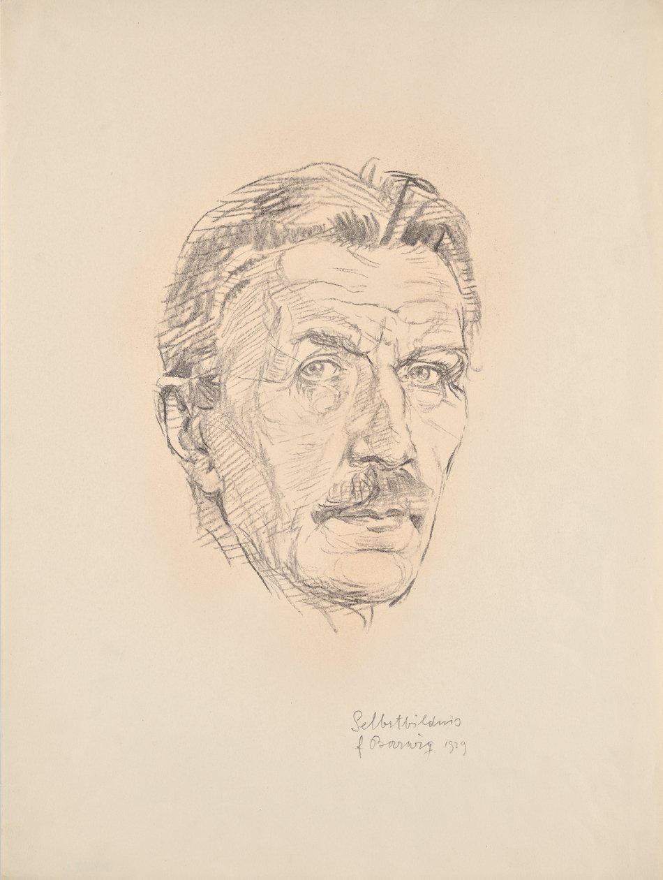 selvportræt af Franz Barwig d. Ä.