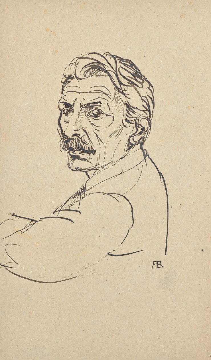 selvportræt af Franz Barwig d. Ä.
