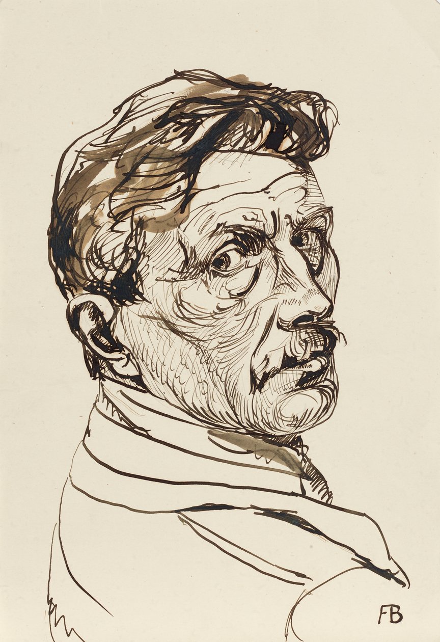 selvportræt af Franz Barwig d. Ä.
