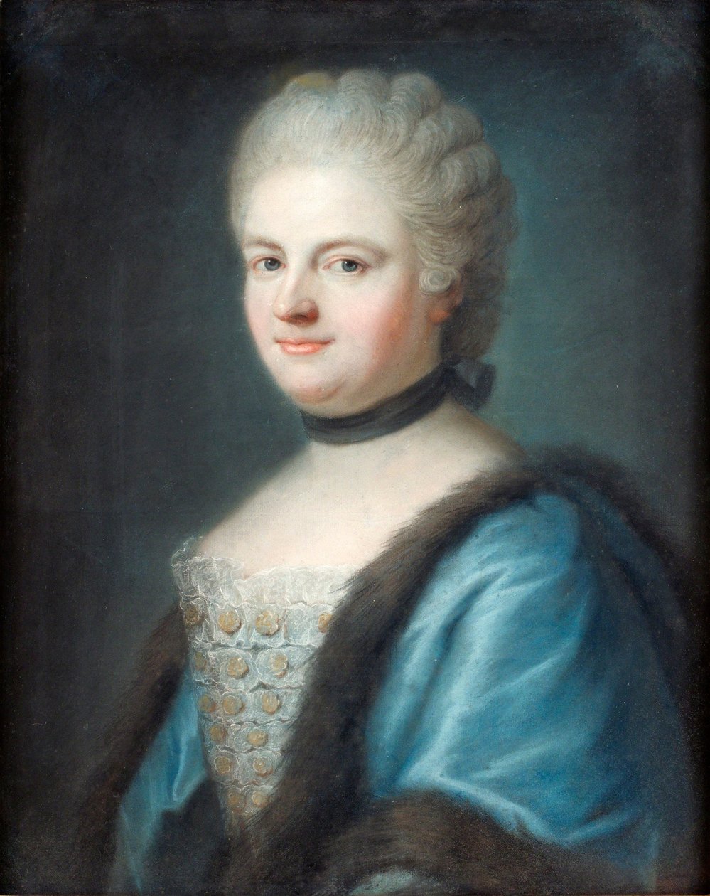 Portræt af Marie Leszczynska, dronning af Frankrig 1703-1768 af Franz Bernhard Frey