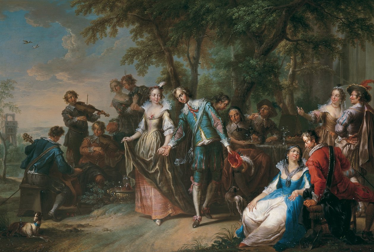 Udendørs underholdning med dans af Franz Christoph Janneck