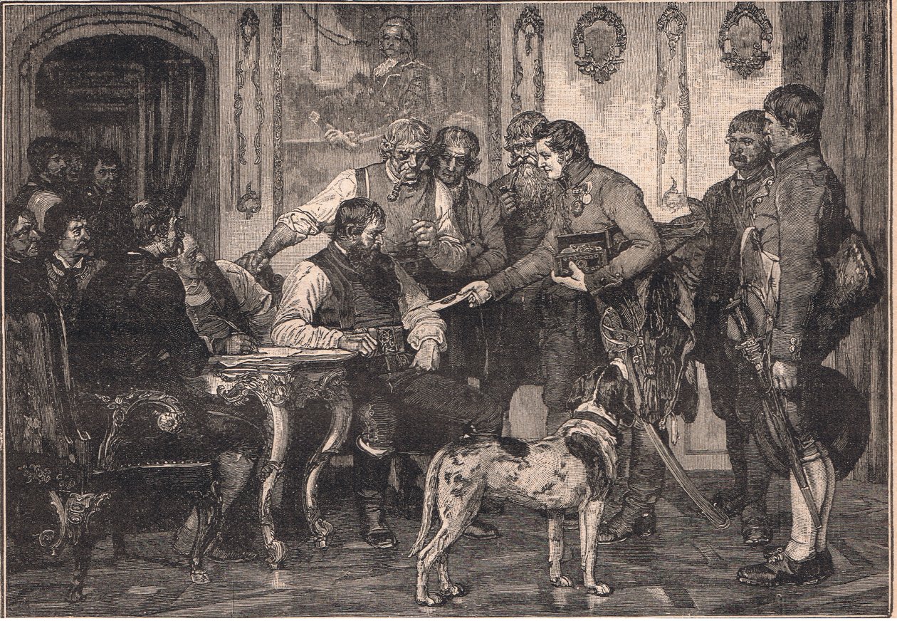 Andrew Hofer udnævnt til guvernør i Tyrol AD 1809 af Franz Defregger