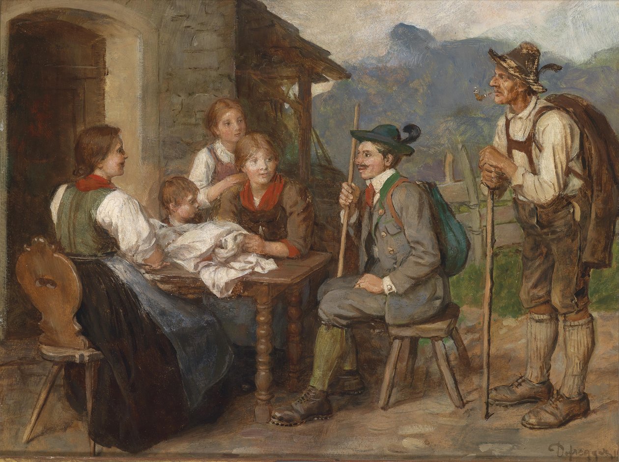 Salon-Tiroler af Franz Defregger