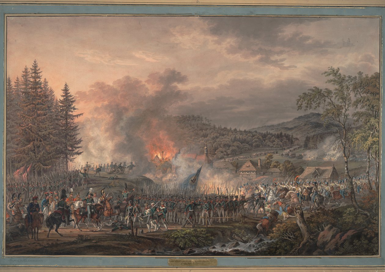 Russisk livgarderegiment under kommando af grev Ostermann-Tolstoj, 1813 af Franz Edler Habermann von