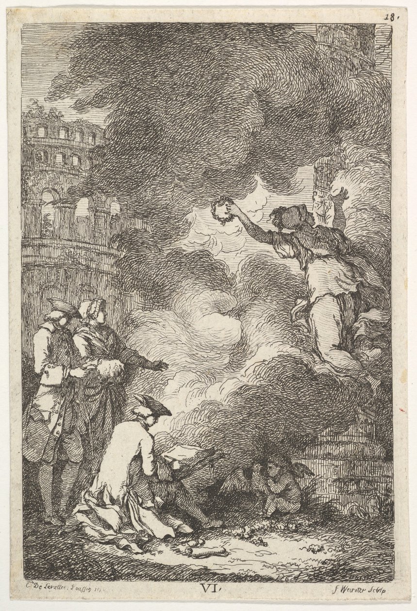 Et besøg i Rom i 1764, 1764. af Franz Edmund Weirotter