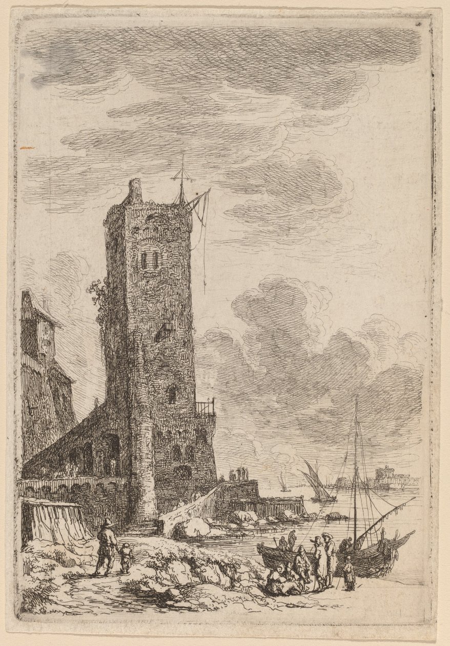 Havn i Livorno af Franz Edmund Weirotter