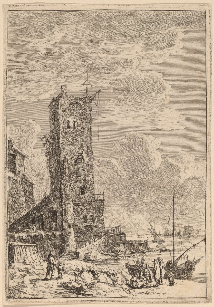 Havn i Livorno af Franz Edmund Weirotter