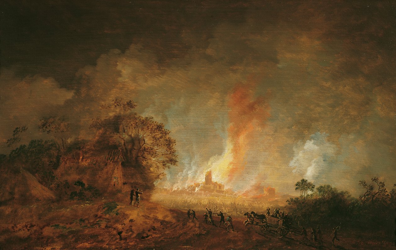 Stor nat brand af Franz Edmund Weirotter