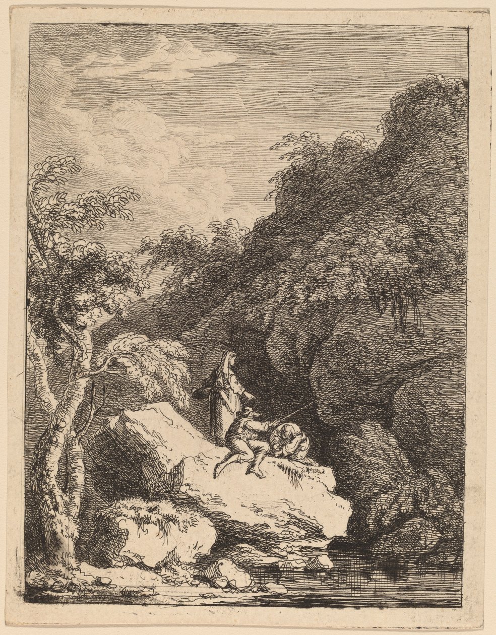 Udkanten af Firenze, på vej til Rom af Franz Edmund Weirotter