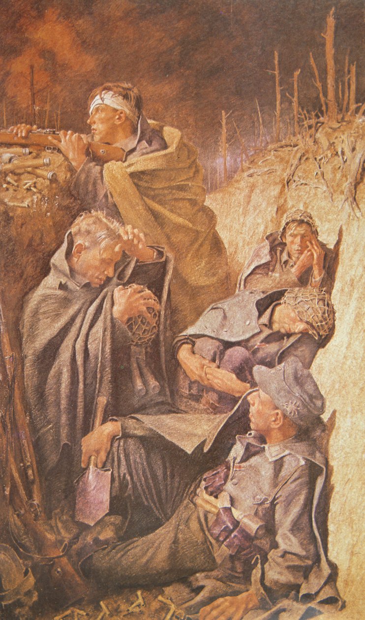 Tyske Soldater Forskanset af Franz Eichhorst